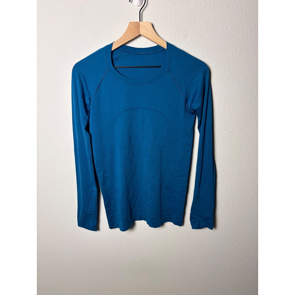 Lululemon Swiftly Tech Long Sleeve 2.0 Shirt Capri?? Blue Size 6